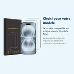 Accessoire ajusté au modèle exact – Verres Trempes X2 Pour iPhone 16 Plus