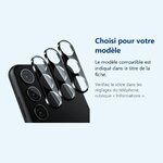 Accessoire ajusté au modèle exact – Verres Protection Camera Arriere X3 Pour Samsung Galaxy S23 Plus