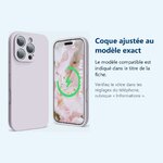 Accessoire ajusté au modèle exact – Coque Silicone Rose Pour iPhone 16 Pro