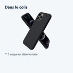 Contenu du colis – Coque Pour iPhone 12 - 12 Pro Silicone Noire