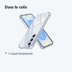 Contenu du colis – Coque Pour Samsung Galaxy S25 Silicone Transparente Angles Renforces