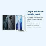 Accessoire ajusté au modèle exact – Coque Silicone Transparente + 2 Verres Trempes Pour Xiaomi Mi 11