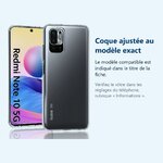 Accessoire ajusté au modèle exact – Coque Silicone Transparente Pour Xiaomi Note 10 5G