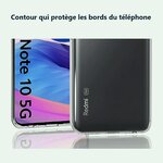 Contour qui protège les bords – Coque Silicone Transparente Pour Xiaomi Note 10 5G