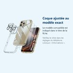 Accessoire ajusté au modèle exact – Coque Silicone Transparente + Verres Trempes et Protections Camera Arriere X2 Pour iPhone