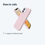 Contenu du colis – Coque Silicone Rose Pour iPhone 13 Pro Max