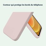 Contour qui protège les bords – Coque Silicone Rose Pour iPhone 13 Pro Max
