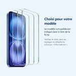 Accessoire ajusté au modèle exact – Verres Trempes X3 Pour iPhone 16