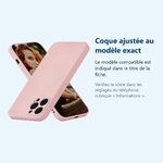 Accessoire ajusté au modèle exact – Coque Silicone Couleur Rose Pour iPhone 12 Pro Max