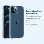 Accessoire ajusté au modèle exact – Coque Silicone Transparent Pour iPhone 12 / iPhone 12 Pro