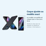 Accessoire ajusté au modèle exact – Coque Silicone Noir + 2 Verres Trempes Pour Oppo Find X3 Lite