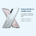 Accessoire ajusté au modèle exact – Coque Silicone Transparente Compatible Magsafe Pour Samsung Galaxy S25 Edge