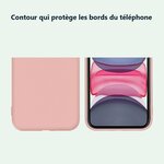 Contour qui protège les bords – Coque Silicone Pour iPhone 11 Couleur Rose Haute Protection