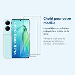 Accessoire ajusté au modèle exact – X2 Verres Trempes Pour Oppo Reno 8 Pro 5G