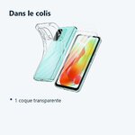 Contenu du colis – Coque Silicone Transparente + Vitre Protection Ecran Pour Xiaomi Redmi 12C / 11A