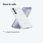 Contenu du colis – Coque Silicone Transparente Compatible Magsafe Pour Samsung Galaxy S26 Plus