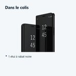 Contenu du colis – Coque Folio Rabat Miroir Pour Samsung Galaxy S23 FE Couleur Noir