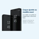 Accessoire ajusté au modèle exact – Coque Folio Rabat Miroir Pour Samsung Galaxy S23 FE Couleur Noir