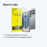 Contenu du colis – Verres Trempes et Protections Camera Arriere X2 Pour Samsung Galaxy S25