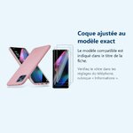 Accessoire ajusté au modèle exact – Coque Silicone Rose + 2 Verres Trempes Pour Oppo Find X3 Lite