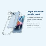 Accessoire ajusté au modèle exact – Coque Silicone Transparente Angles Renforces + Verres Trempes et Protections Camera Arrie