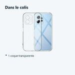 Contenu du colis – Coque Silicone Transparente Pour Xiaomi Redmi Note 12 4G