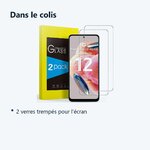 Contenu du colis – Verres Trempes X2 Pour Xiaomi Redmi Note 12 4G