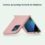 Contour qui protège les bords – Coque Silicone Rose Pour Oppo Find X3 Pro