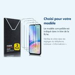 Accessoire ajusté au modèle exact – Verres Trempes X3 Pour Samsung Galaxy A05S