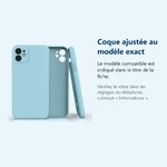 Accessoire ajusté au modèle exact – Coque Silicone Pour iPhone 12 / iPhone 12 Pro Couleur Bleu Protection Objectif Appareil P