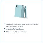 Expédition le jour même, livraison offerte, retours sous 30 jours – Coque Silicone Pour iPhone 12 / iPhone 12 Pro Couleur Ble