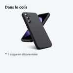 Contenu du colis – Coque Pour Samsung Galaxy S23 FE Silicone Noir