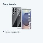 Contenu du colis – Coque Silicone Transparente Pour Samsung Galaxy S25 Ultra