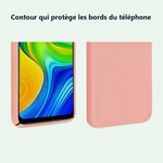 Contour qui protège les bords – Coque Silicone Couleur Rose Pour Xiaomi Redmi Note 9