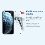 Accessoire ajusté au modèle exact – Pack X3 Vitres Protection Ecran Pour Apple iPhone 12 PRO