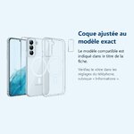 Accessoire ajusté au modèle exact – Coque Silicone Transparente Compatible Magsafe + Verre Trempes et Protection Camera Arrie
