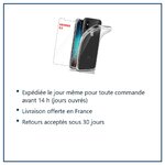 Expédition le jour même, livraison offerte, retours sous 30 jours – Coque Silicone Transparente Pour iPhone X / Xs + 2 Verre