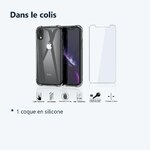 Contenu du colis – Coque Silicone Angles Renforces + Vitre Protection Ecran Pour Apple iPhone 12