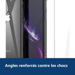 Vue de détail – Coque Silicone Angles Renforces + Vitre Protection Ecran Pour Apple iPhone 12