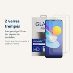 Verre trempé pour protéger lécran – Verres Trempes X2 Pour Vivo Y21s Y21 Y33s