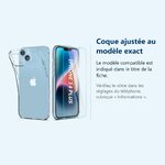 Accessoire ajusté au modèle exact – Coque Silicone Transparente + Vitre de Protection Ecran Pour Apple iPhone 14 Plus