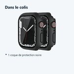 Contenu du colis – Coque de protection rigide Pack x2 pour Apple Watch 41mm Couleur Noir
