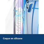 Vue de détail – Coque Silicone + 2 Vitres Protection Ecran Pour XIAOMI REDMI 9A