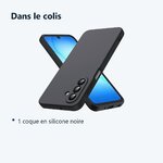 Contenu du colis – Coque Silicone Noir pour Samsung Galaxy A17 –