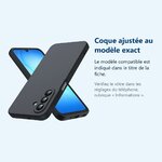 Accessoire ajusté au modèle exact – Coque Silicone Noir pour Samsung Galaxy A17 –