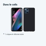 Contenu du colis – Coque Silicone Noir Pour Oppo Find X3 Neo