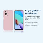 Accessoire ajusté au modèle exact – Coque Silicone Rose Pour Xiaomi Redmi 10