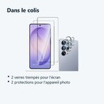 Contenu du colis – Verres Trempes et Protections Camera Arriere Transparent X2 Pour Samsung Galaxy S26 Ultra