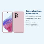 Accessoire ajusté au modèle exact – Coque Silicone Rose Pour Samsung A53 5G
