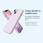 Accessoire ajusté au modèle exact – Coque Silicone Couleur Rose Pour iPhone 14 Plus